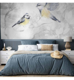 Wall Mural - Watercolor Tit - Second Variant