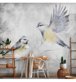 Wall Mural - Watercolor Tit - Second Variant