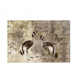 Quadro - Retro Cranes (1 Part) Wide