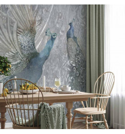 Mural de parede - Peacocks Dancing - Second Variant