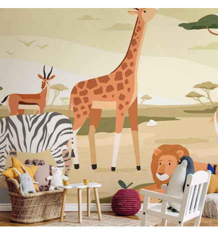 Carta da parati - Animals From Jungle Vector Illustration