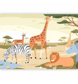 Mural de parede - Animals From Jungle Vector Illustration