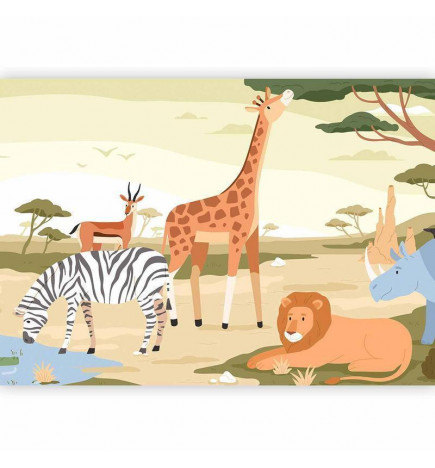 Foto tapete - Animals From Jungle Vector Illustration