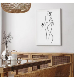 Schilderij - Exotic Dance (1 Part) vertical