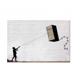 Canvas Print - Flying Fridge (1 Part) Wide