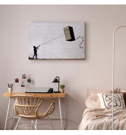 Schilderij - Flying Fridge (1 Part) Wide