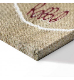 Seinapilt - Banksys Plane (1-part) - Red Graffiti Text on Mural Background