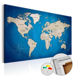 Decorative Pinboard - Dark Blue Trail