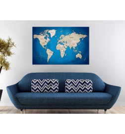 Korkbild - Dark Blue Trail