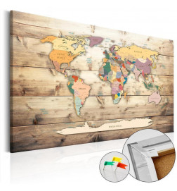 Tableau en liège - The World at Your Fingertips