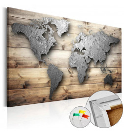 Tableau en liège - Silver World