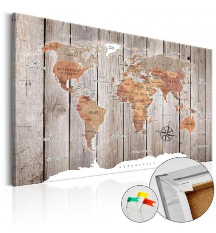 Decorative Pinboard - Wooden Stories