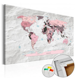 Kamštinis paveikslas - Pink Continents