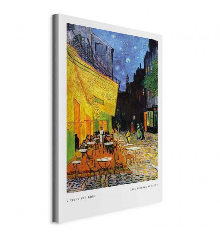 Canvas Print - Cafe at Night (1 Part) Vertical
