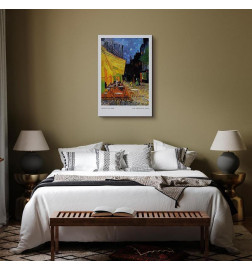 Canvas Print - Cafe at Night (1 Part) Vertical