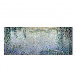 Leinwandbild - Claude Monet – The Water Lilies – Clear Morning with Willows