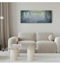Leinwandbild - Claude Monet – The Water Lilies – Clear Morning with Willows