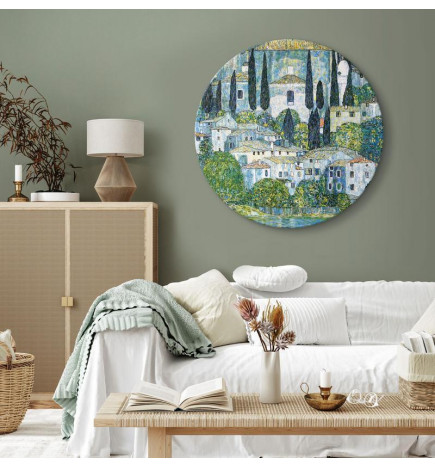 Tableau rond - Gustav Klimt – Church in Casson