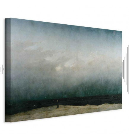 Schilderij - Caspar David Friedrich – The Monk by the Sea