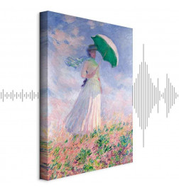 Schilderij - Claude Monet – Woman with a Parasol, facing right