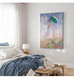 Canvas Print - Claude Monet – Woman with a Parasol, facing right