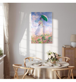 Canvas Print - Claude Monet – Woman with a Parasol, facing right