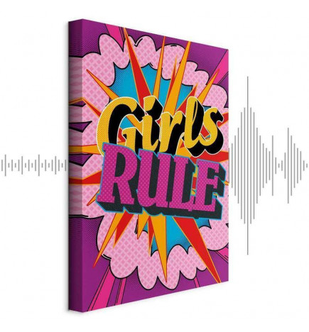 Quadro - Energy of Colors (1-part) - English Text on Colorful Background