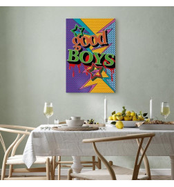 Schilderij - Good Boys (1 Part) Vertical