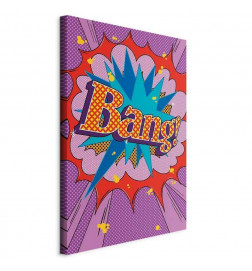 Slika - Comic Street Art (1-part) - Colorful Text on Vibrant Background