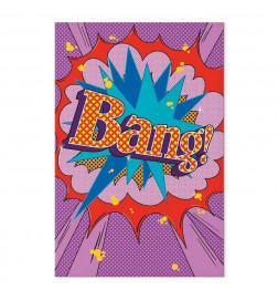 Quadro - Comic Street Art (1-part) - Colorful Text on Vibrant Background