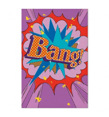 Quadro - Comic Street Art (1-part) - Colorful Text on Vibrant Background