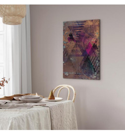 Schilderij - Honey Abstraction (1 Part) Vertical