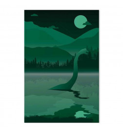 Schilderij - Loch Ness (1 Part) Vertical