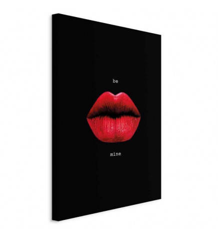 Taulu - Red Lips (1-part) - Black Background with English Text