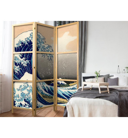 Japoniška kambario pertvara - Great Wave in Kanagawa I