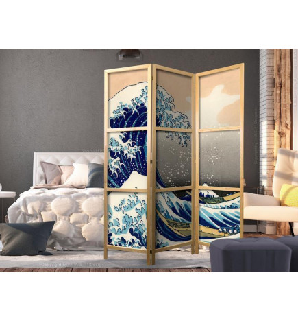 Japoniška kambario pertvara - Great Wave in Kanagawa I