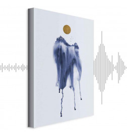 Tableau - Forest in Watercolors (1-part) - Blue Hue Landscape Abstraction