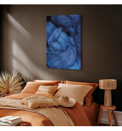 Tablou - Blue Worsted (1 Part) Vertical