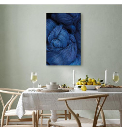 Canvas Print - Blue Worsted (1 Part) Vertical