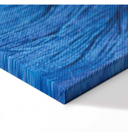 Canvas Print - Blue Worsted (1 Part) Vertical