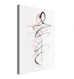 Schilderij - Tangled Passion (1 Part) Vertical