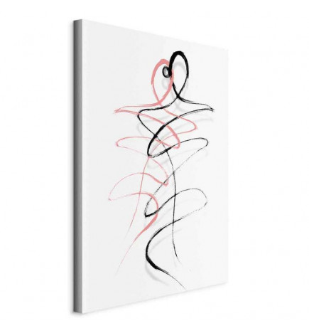 Schilderij - Tangled Passion (1 Part) Vertical