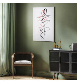 Schilderij - Tangled Passion (1 Part) Vertical