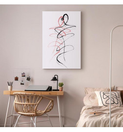 Canvas Print - Tangled Passion (1 Part) Vertical