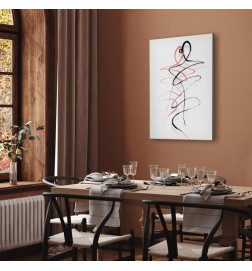 Canvas Print - Tangled Passion (1 Part) Vertical