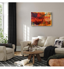 Schilderij - Explosion of Wild Colors (1 Part) Wide