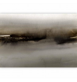 Papier peint - Diuna - abstract modern painting in grey with black pattern