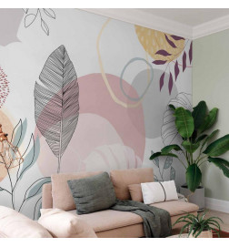 Wall Mural - Vegetable Line Art