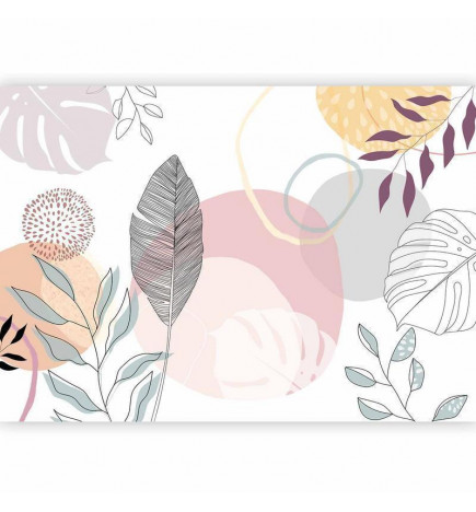 Wall Mural - Vegetable Line Art