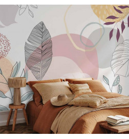 Wall Mural - Vegetable Line Art